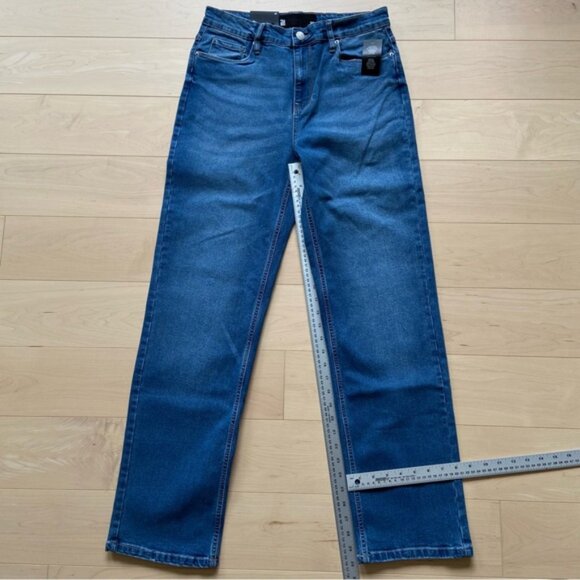 NWT MILE END jeans blue stretchy high rise waist straight leg Vintage Modern 29 - Picture 11 of 13